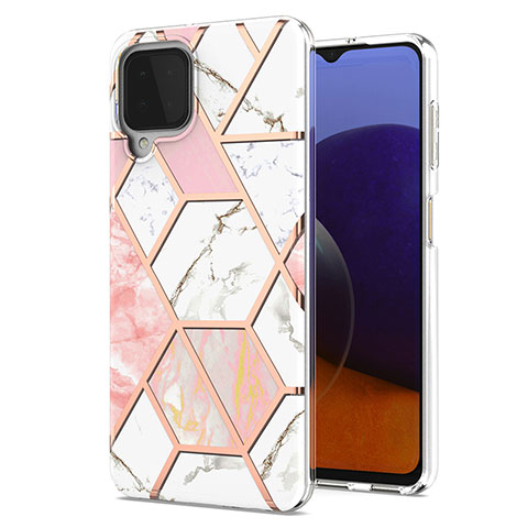 Funda Silicona Gel Goma Patron de Moda Carcasa Y01B para Samsung Galaxy A22 4G Rosa