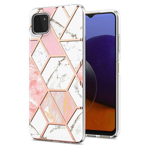 Funda Silicona Gel Goma Patron de Moda Carcasa Y01B para Samsung Galaxy A22 5G Rosa