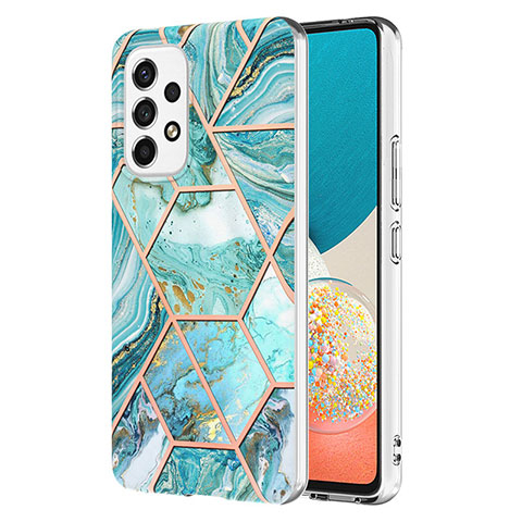 Funda Silicona Gel Goma Patron de Moda Carcasa Y01B para Samsung Galaxy A53 5G Menta Verde