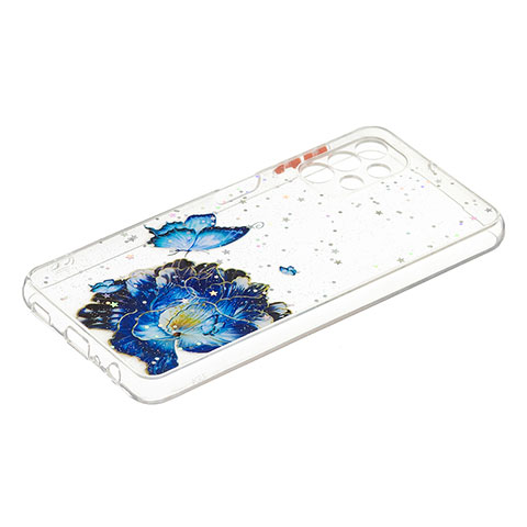 Funda Silicona Gel Goma Patron de Moda Carcasa Y01X para Samsung Galaxy A32 4G Azul