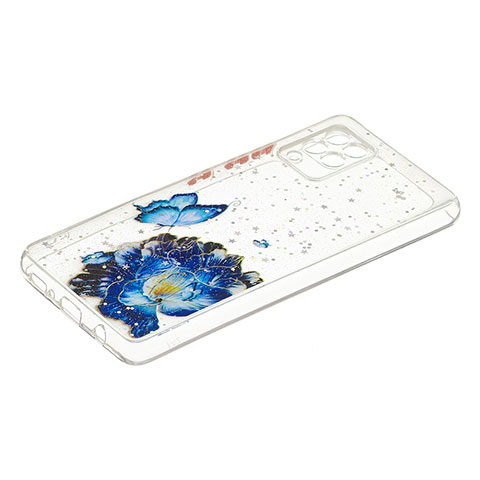 Funda Silicona Gel Goma Patron de Moda Carcasa Y01X para Samsung Galaxy A42 5G Azul