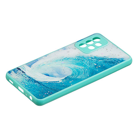 Funda Silicona Gel Goma Patron de Moda Carcasa Y01X para Samsung Galaxy A72 5G Verde