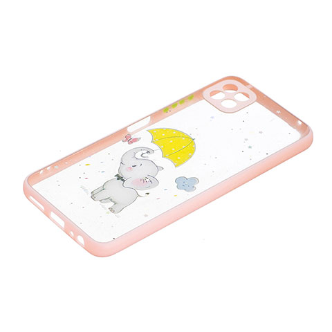 Funda Silicona Gel Goma Patron de Moda Carcasa Y01X para Samsung Galaxy F42 5G Amarillo