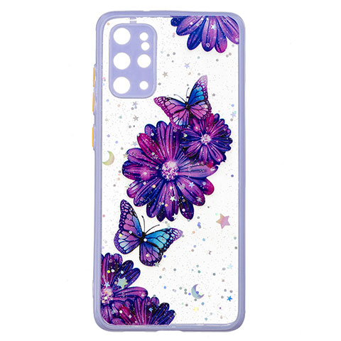 Funda Silicona Gel Goma Patron de Moda Carcasa Y01X para Samsung Galaxy S20 Plus 5G Morado