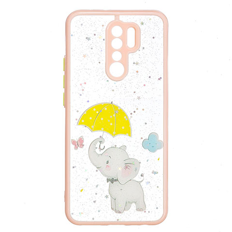 Funda Silicona Gel Goma Patron de Moda Carcasa Y01X para Xiaomi Redmi 9 Amarillo