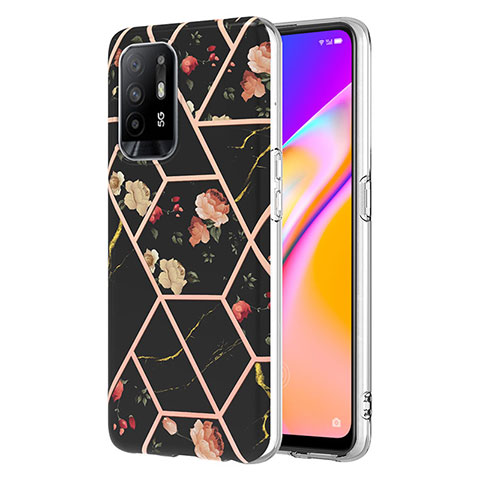 Funda Silicona Gel Goma Patron de Moda Carcasa Y02B para Oppo A94 5G Negro