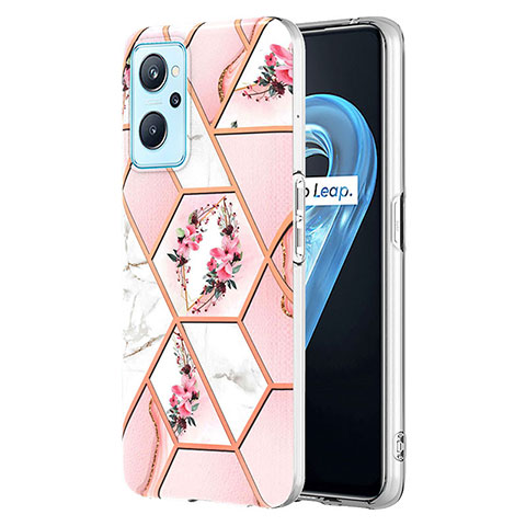 Funda Silicona Gel Goma Patron de Moda Carcasa Y02B para Oppo A96 4G Rosa