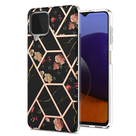 Funda Silicona Gel Goma Patron de Moda Carcasa Y02B para Samsung Galaxy A22 4G Negro