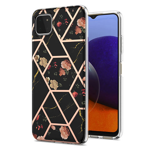 Funda Silicona Gel Goma Patron de Moda Carcasa Y02B para Samsung Galaxy A22 5G Negro