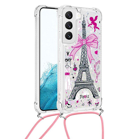 Funda Silicona Gel Goma Patron de Moda Carcasa Y02B para Samsung Galaxy S21 FE 5G Gris