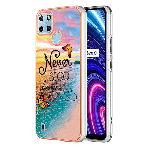 Funda Silicona Gel Goma Patron de Moda Carcasa Y03B para Realme C21Y Multicolor