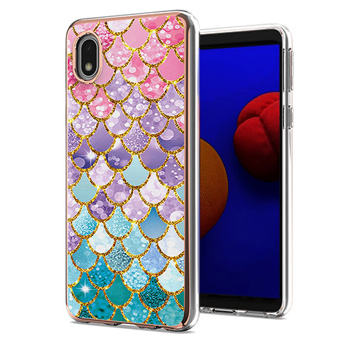 Funda Silicona Gel Goma Patron de Moda Carcasa Y03B para Samsung Galaxy A01 Core Vistoso