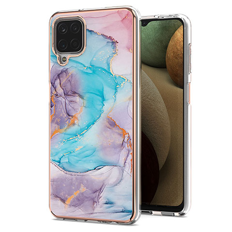 Funda Silicona Gel Goma Patron de Moda Carcasa Y03B para Samsung Galaxy A12 5G Azul