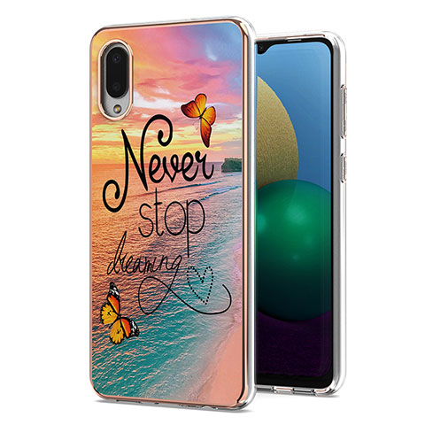 Funda Silicona Gel Goma Patron de Moda Carcasa Y03B para Samsung Galaxy M02 Multicolor