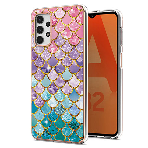 Funda Silicona Gel Goma Patron de Moda Carcasa Y03B para Samsung Galaxy M32 5G Vistoso