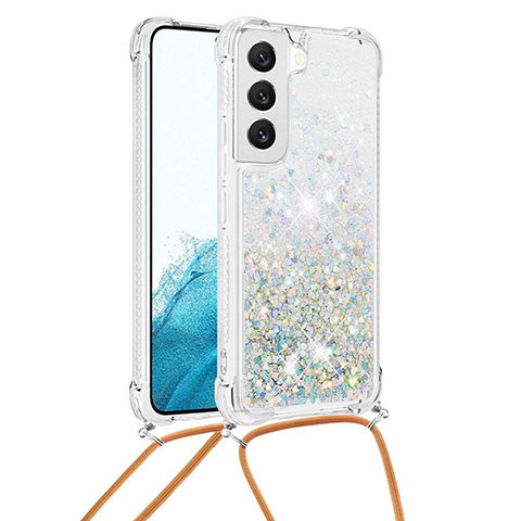 Funda Silicona Gel Goma Patron de Moda Carcasa Y03B para Samsung Galaxy S21 5G Plata