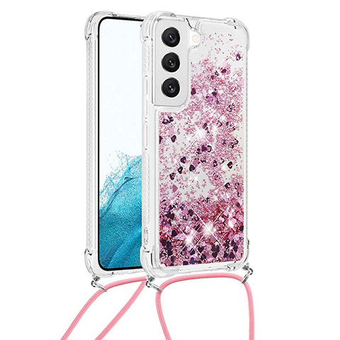 Funda Silicona Gel Goma Patron de Moda Carcasa Y03B para Samsung Galaxy S21 FE 5G Oro Rosa