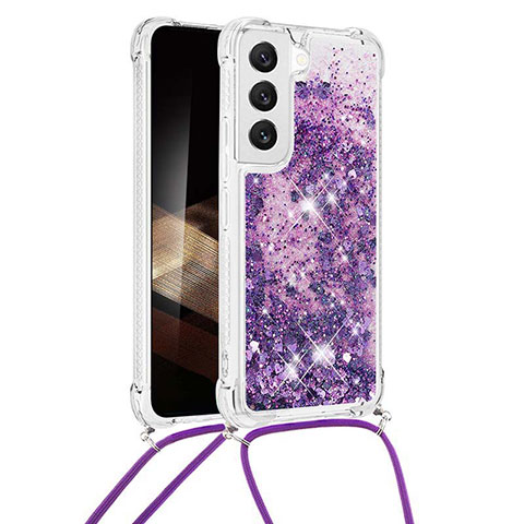 Funda Silicona Gel Goma Patron de Moda Carcasa Y03B para Samsung Galaxy S24 Plus 5G Morado