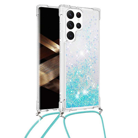 Funda Silicona Gel Goma Patron de Moda Carcasa Y03B para Samsung Galaxy S24 Ultra 5G Cian