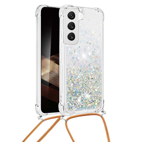 Funda Silicona Gel Goma Patron de Moda Carcasa Y03B para Samsung Galaxy S25 Plus 5G Plata