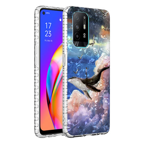 Funda Silicona Gel Goma Patron de Moda Carcasa Y04B para Oppo A94 4G Multicolor