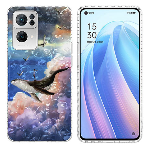 Funda Silicona Gel Goma Patron de Moda Carcasa Y04B para Oppo Reno7 Pro 5G Multicolor