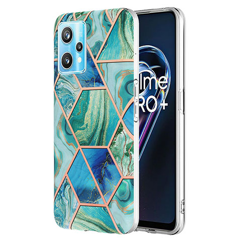 Funda Silicona Gel Goma Patron de Moda Carcasa Y04B para Realme 9 Pro 5G Verde