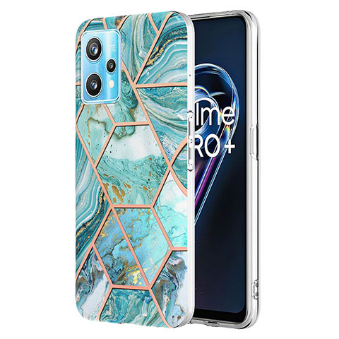 Funda Silicona Gel Goma Patron de Moda Carcasa Y04B para Realme 9 Pro+ Plus 5G Menta Verde