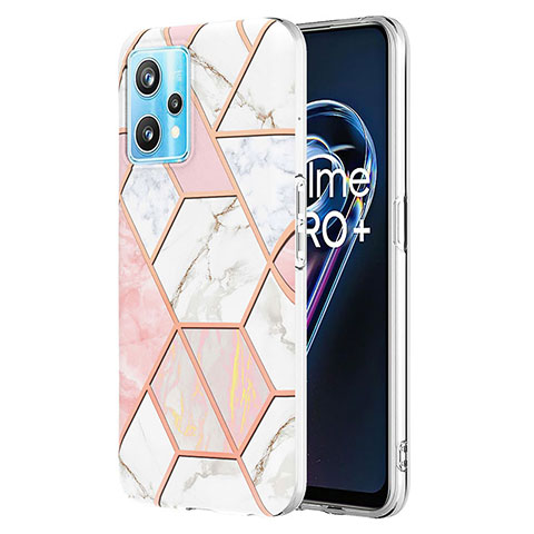 Funda Silicona Gel Goma Patron de Moda Carcasa Y04B para Realme 9 Pro+ Plus 5G Rosa