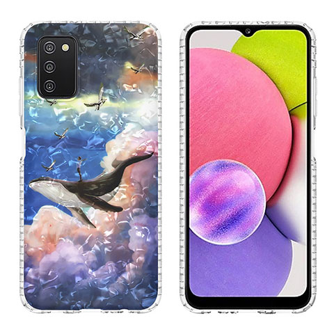 Funda Silicona Gel Goma Patron de Moda Carcasa Y04B para Samsung Galaxy M02s Multicolor