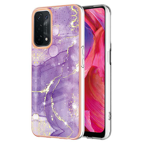 Funda Silicona Gel Goma Patron de Moda Carcasa Y05B para OnePlus Nord N200 5G Morado