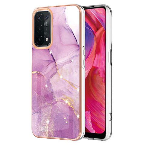 Funda Silicona Gel Goma Patron de Moda Carcasa Y05B para Oppo A54 5G Purpura Claro