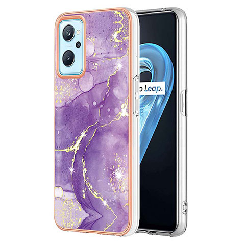 Funda Silicona Gel Goma Patron de Moda Carcasa Y05B para Oppo K10 4G Morado