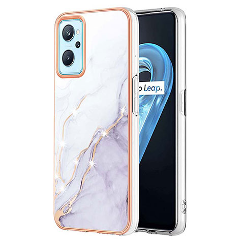 Funda Silicona Gel Goma Patron de Moda Carcasa Y05B para Realme 9i 4G Blanco