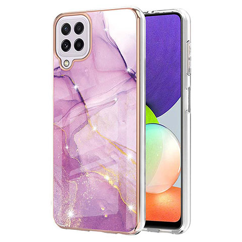 Funda Silicona Gel Goma Patron de Moda Carcasa Y05B para Samsung Galaxy A22 4G Purpura Claro