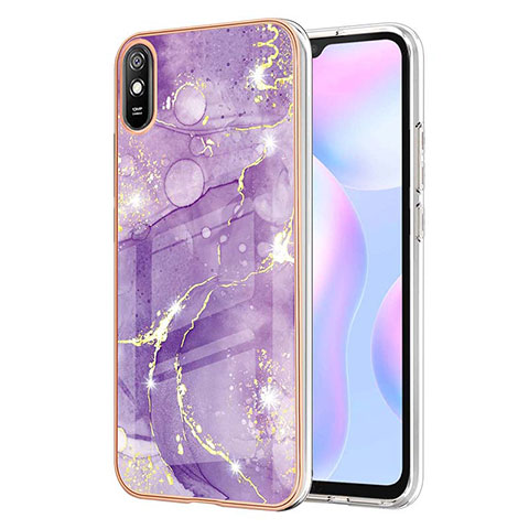 Funda Silicona Gel Goma Patron de Moda Carcasa Y05B para Xiaomi Redmi 9A Morado