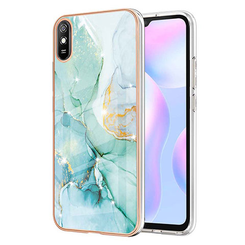 Funda Silicona Gel Goma Patron de Moda Carcasa Y05B para Xiaomi Redmi 9A Verde