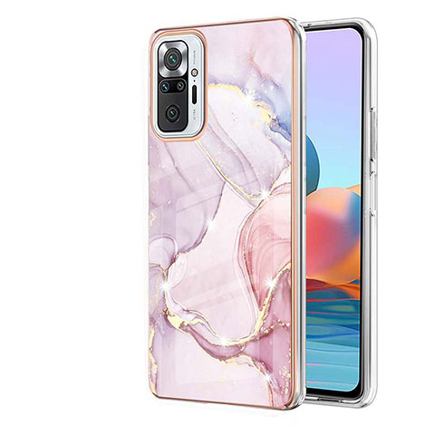 Funda Silicona Gel Goma Patron de Moda Carcasa Y05B para Xiaomi Redmi Note 10 Pro Max Rosa