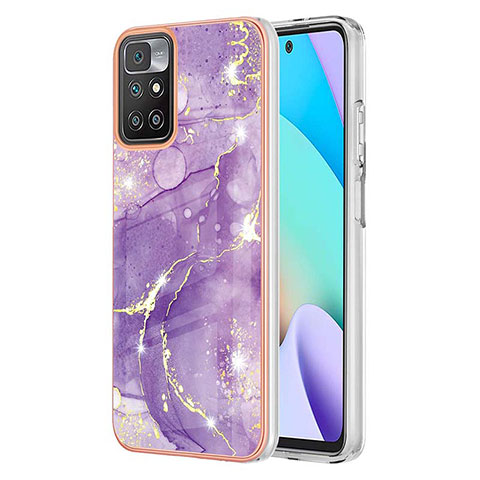 Funda Silicona Gel Goma Patron de Moda Carcasa Y05B para Xiaomi Redmi Note 11 4G (2021) Morado