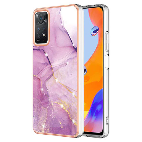 Funda Silicona Gel Goma Patron de Moda Carcasa Y05B para Xiaomi Redmi Note 11 Pro 4G Purpura Claro