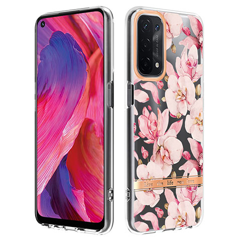 Funda Silicona Gel Goma Patron de Moda Carcasa Y06B para Oppo A54 5G Rosa