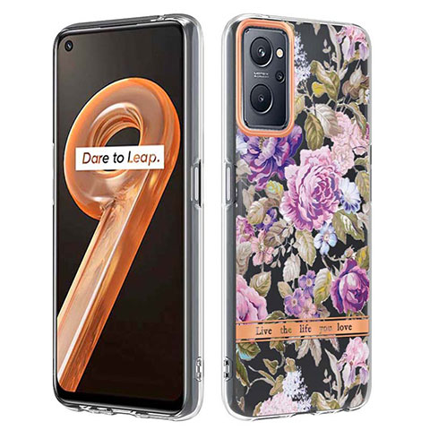 Funda Silicona Gel Goma Patron de Moda Carcasa Y06B para Oppo A96 4G Purpura Claro