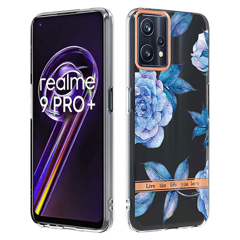 Funda Silicona Gel Goma Patron de Moda Carcasa Y06B para Realme 9 Pro+ Plus 5G Azul