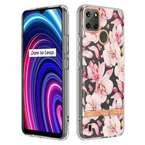 Funda Silicona Gel Goma Patron de Moda Carcasa Y06B para Realme C21Y Rosa