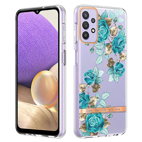 Funda Silicona Gel Goma Patron de Moda Carcasa Y06B para Samsung Galaxy A23 5G Cian