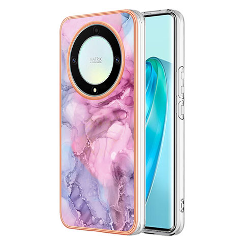 Funda Silicona Gel Goma Patron de Moda Carcasa Y07B para Huawei Honor Magic5 Lite 5G Purpura Claro