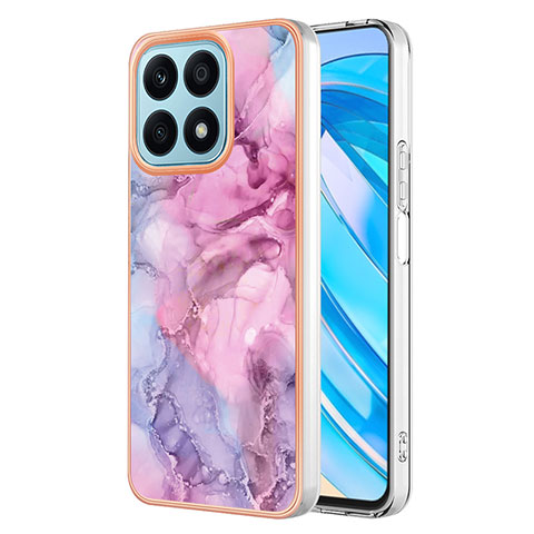 Funda Silicona Gel Goma Patron de Moda Carcasa Y07B para Huawei Honor X8a 4G Purpura Claro