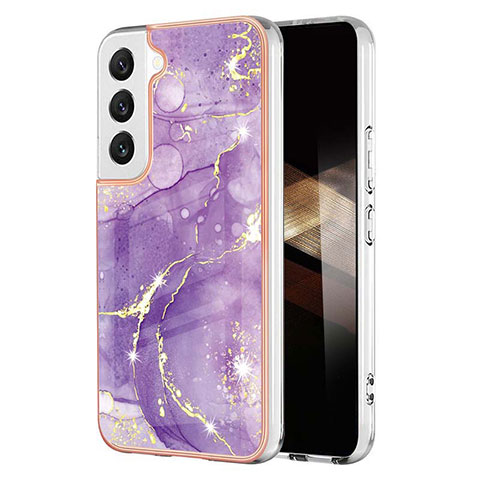 Funda Silicona Gel Goma Patron de Moda Carcasa Y11B para Samsung Galaxy S25 Plus 5G Morado