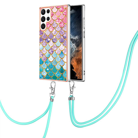 Funda Silicona Gel Goma Patron de Moda Carcasa Y20B para Samsung Galaxy S22 Ultra 5G Multicolor