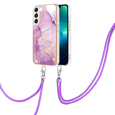 Funda Silicona Gel Goma Patron de Moda Carcasa Y21B para Samsung Galaxy S23 Plus 5G Purpura Claro